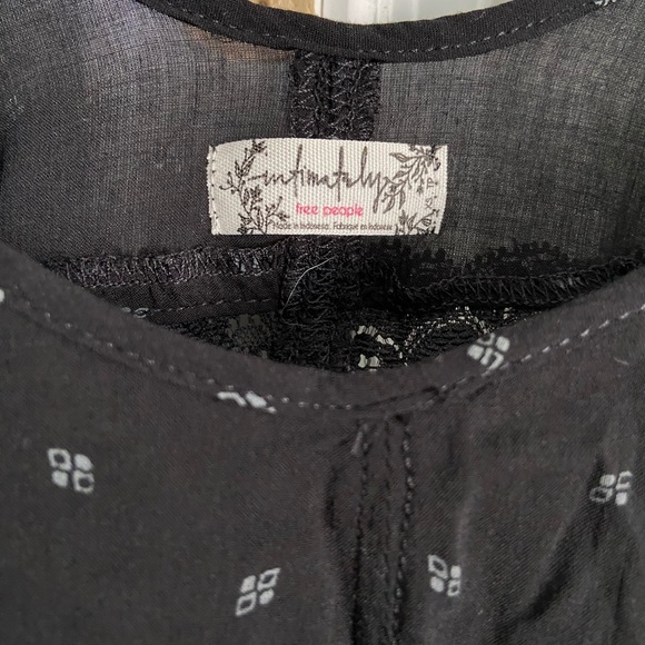 FP black lace slip dress - Picture 3 of 4